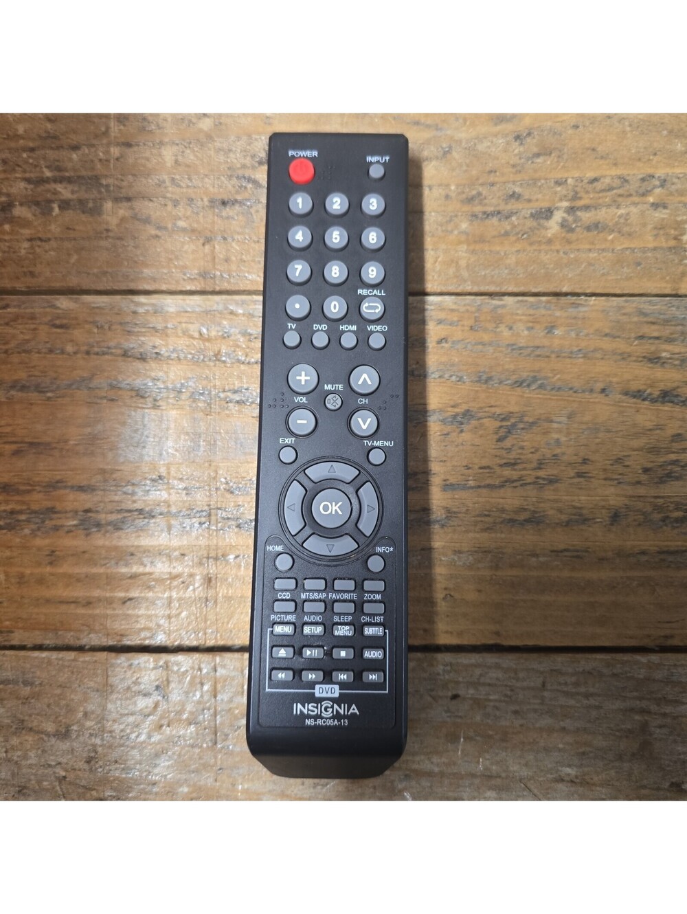 INSIGNIA NS-RC05A-13 REMOTE CONTROL for NS-29LD120A13 NS-32LD120A13